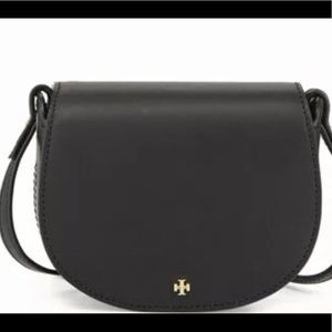 Rare Tory Burch Micro Saddle Crossbody Leather Bag